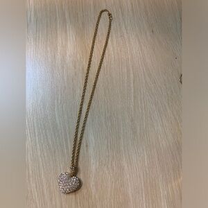 Preloved Gold Toned Heart Necklace